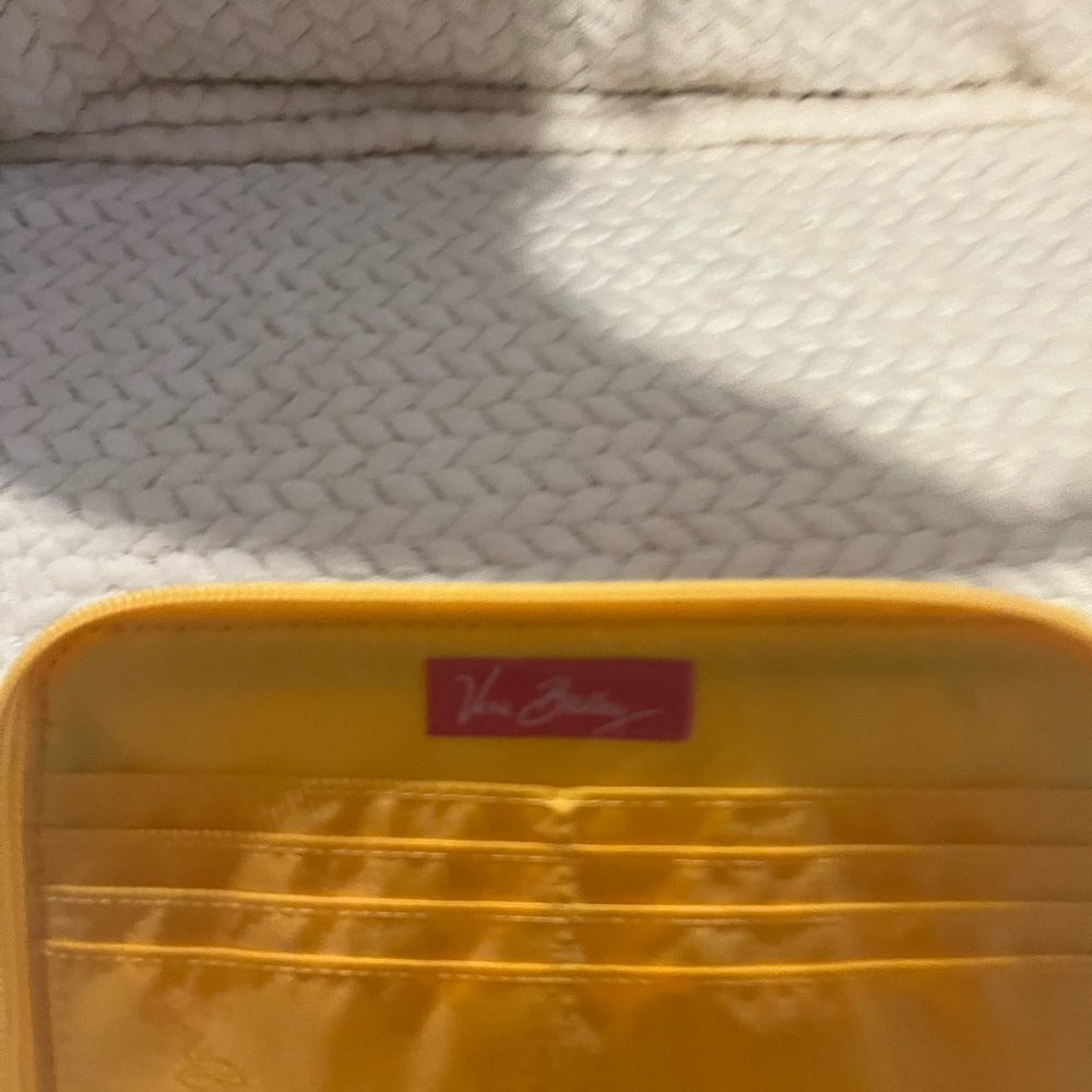 Floral Yellow and Pink Women's Clutch/Wristlet - Picture 7 of 8